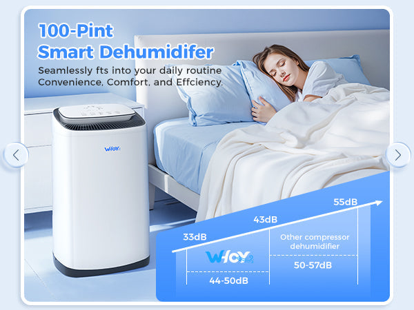 Smart Living's New Choice! WHOY Dehumidifier